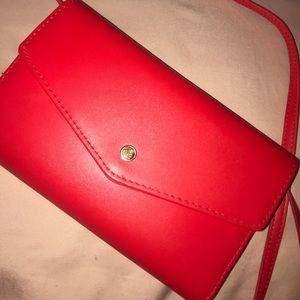 Red crossbody bag